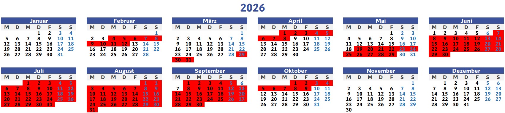Belegungsplan